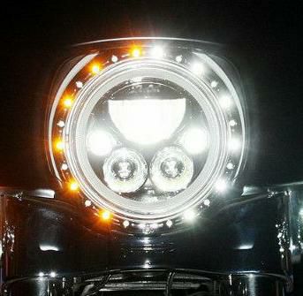 【SALE】カスタムダイナミクス (Custom Dynamics) LED トリムリング ウインカー機能付 クローム