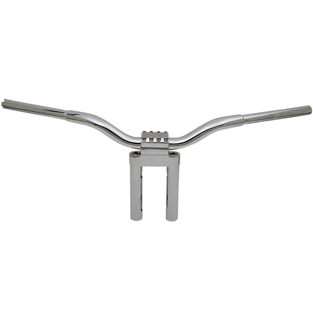 LAチョッパーズ ケージファイター Tハンドルバー ストレートライザー クローム　8インチ-02
