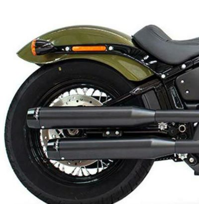 Rinehart 3.5インチ・スリップオンマフラー クラシックエンドキャップ ブラック