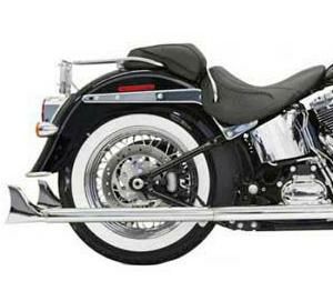 BASSANI True Duals フィッシュテールマフラー 33インチ