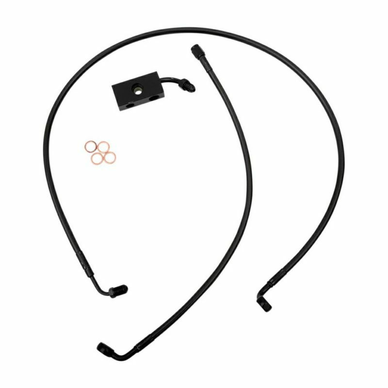 LA Choppers エイプハンドル用ブレーキラインキット ミッドナイト　12～14インチ-02