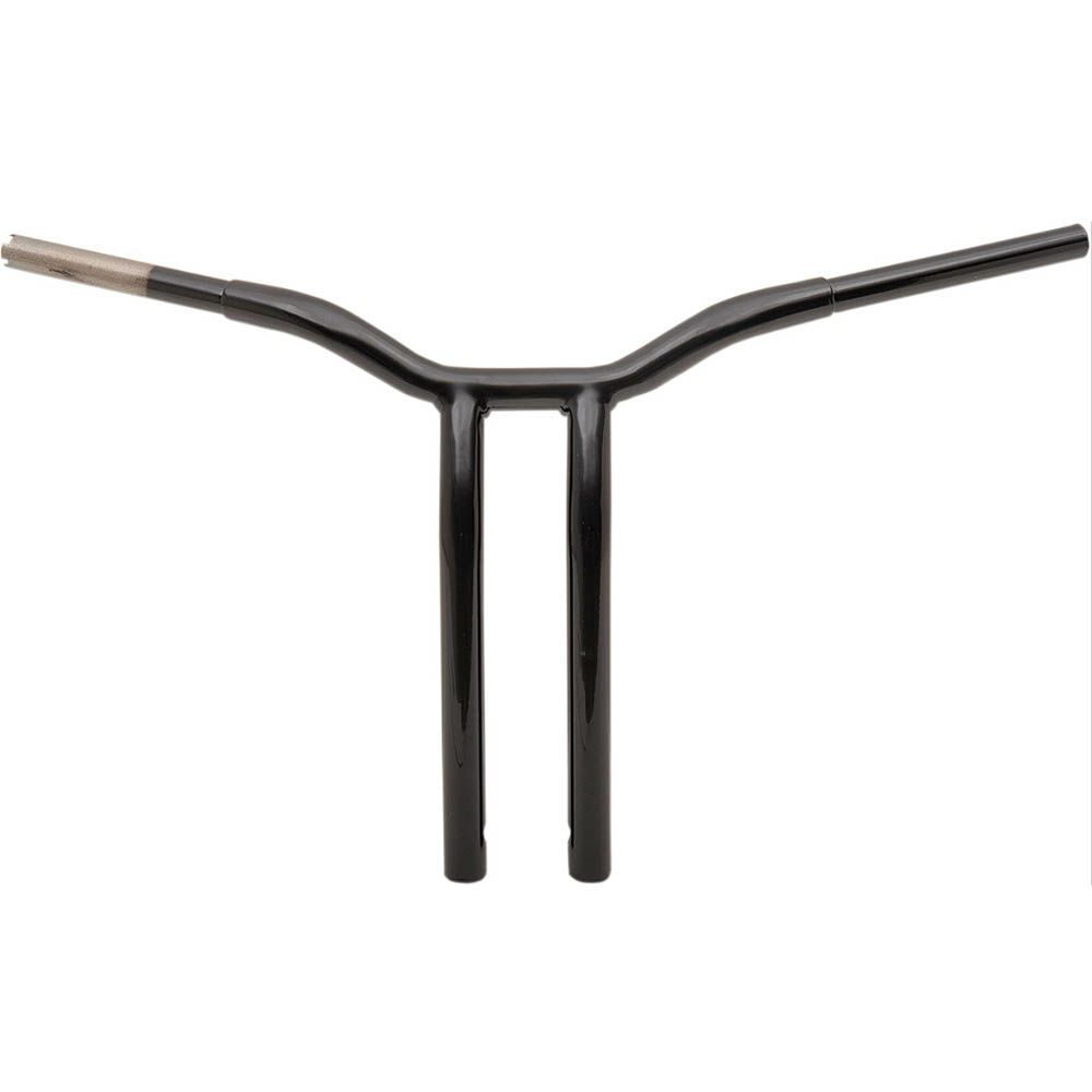 LA Choppers ワンピース ケージファイター Tハンドルバー プルバックライザー　グロスブラック　16インチ-03