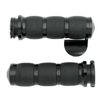 AVON GRIP　ビロード・エアクッション・ハンドグリップ　ブラック　スロットルボス付