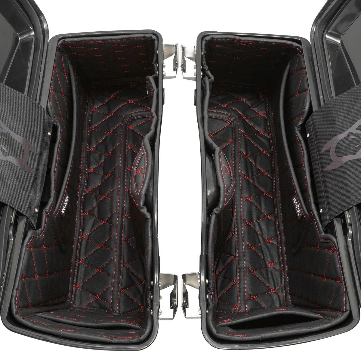 HOG WORKZ スタンダードサドルバッグ用ライナー ブラック/レッドステッチ-02