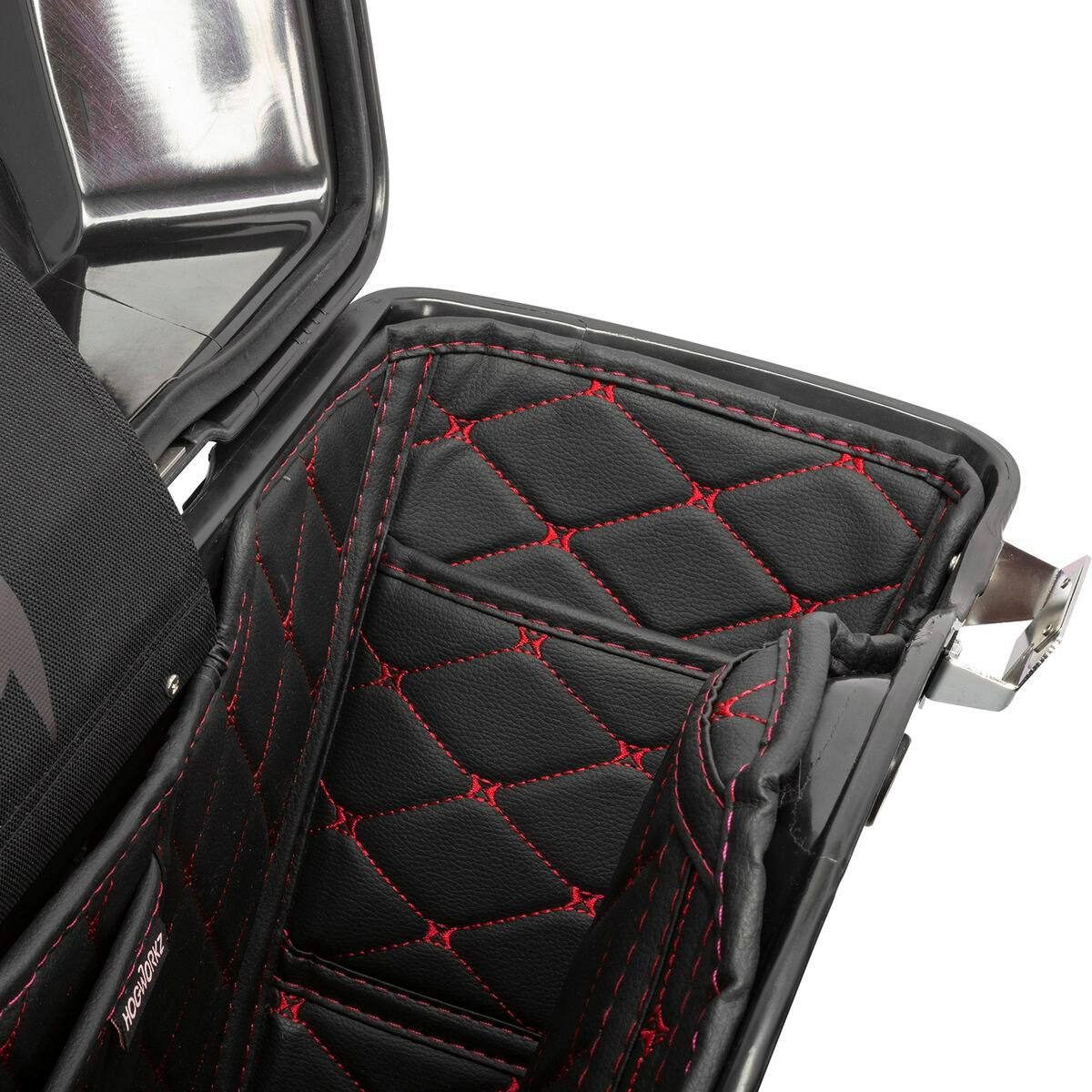 HOG WORKZ スタンダードサドルバッグ用ライナー ブラック/レッドステッチ-05