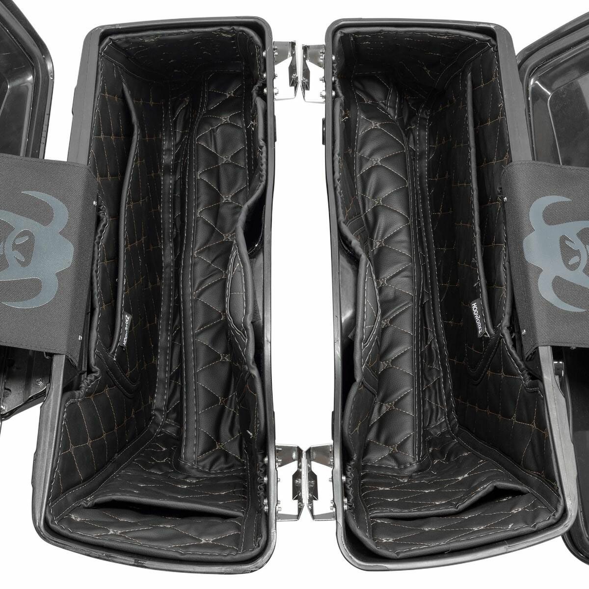 HOG WORKZ ストレッチサドルバッグ用ライナー ブラック/ブラックステッチ-02