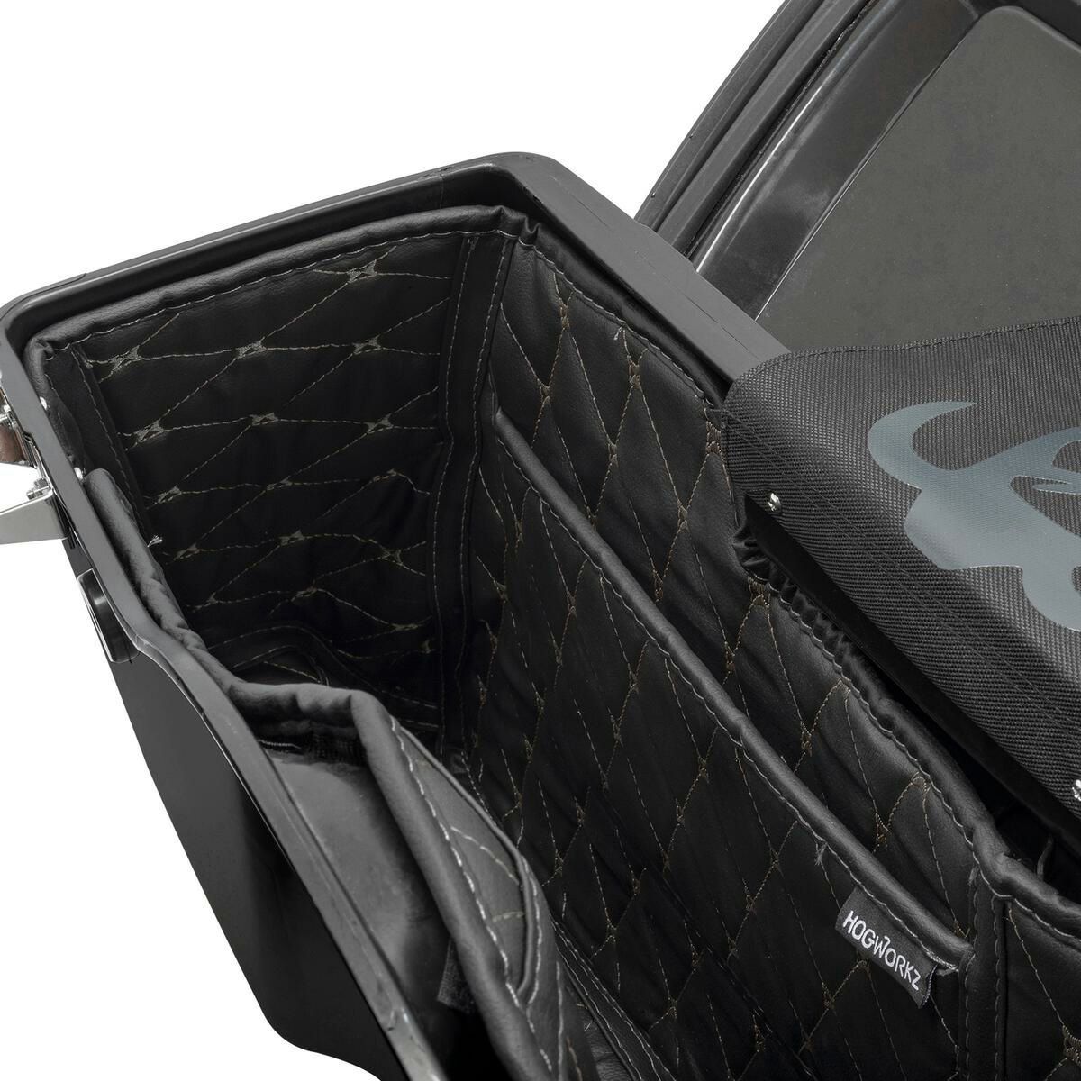 HOG WORKZ ストレッチサドルバッグ用ライナー ブラック/ブラックステッチ-05