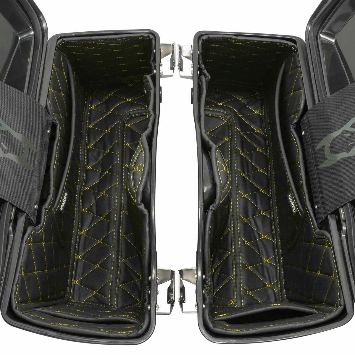 HOG WORKZ スタンダードサドルバッグ用ライナー ブラック/ゴールドステッチ-02