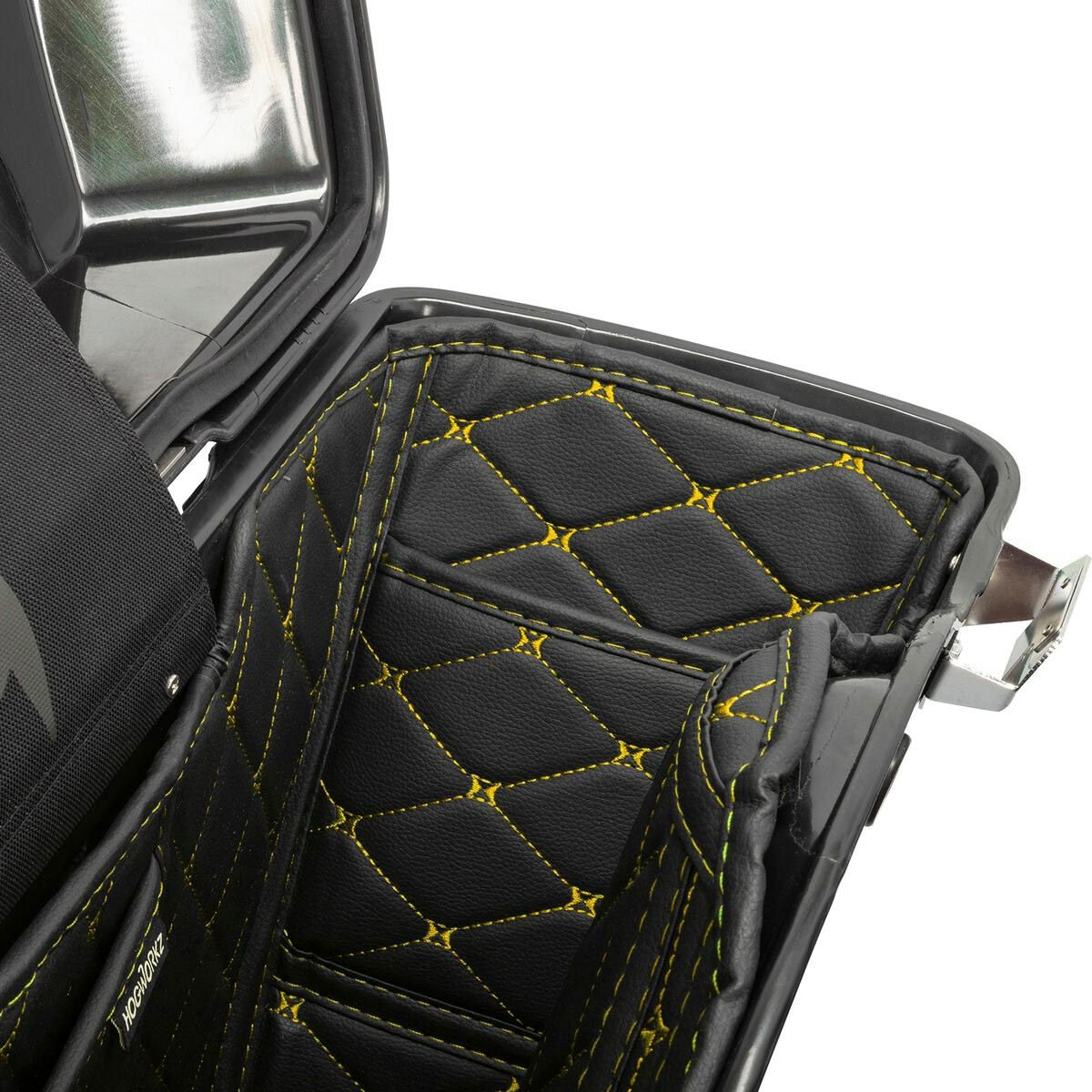 HOG WORKZ スタンダードサドルバッグ用ライナー ブラック/ゴールドステッチ-04