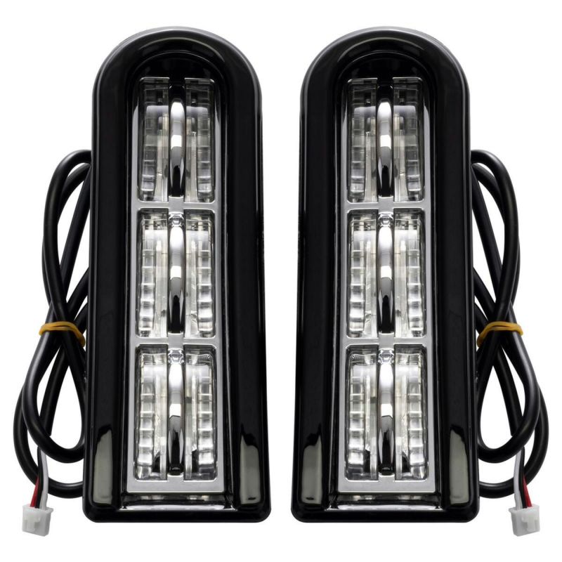HOG WORKZ サドルバッグサポート用LEDフィラーインサート ブラック-01