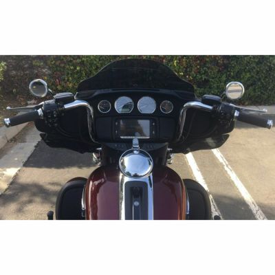 カルリーニデザイン ギャングスター・エイプハンドルバー 1.25インチ 11インチ高 クローム