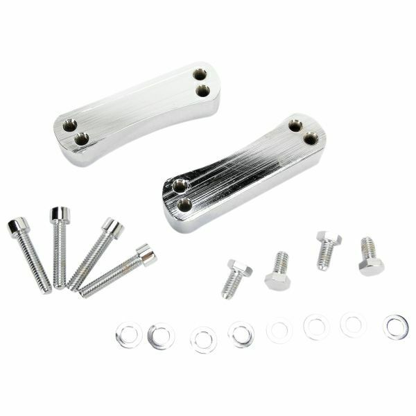 KLOCK WERKS Hugger フロントフェンダー マウントブロック　クローム 16～19インチホイール用-01