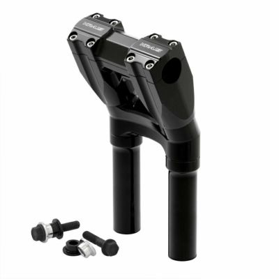 クラウス キックバック・アイソレーテッド 10インチプルバックライザー ブラック 1.125インチクランプ