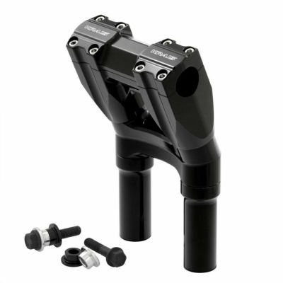 クラウス キックバック・アイソレーテッド 8インチプルバックライザー ブラック 1.125インチクランプ