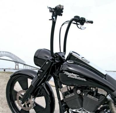 カルリーニデザイン フライング・エイプハンドルバー 1.25インチ 18インチ ブラック