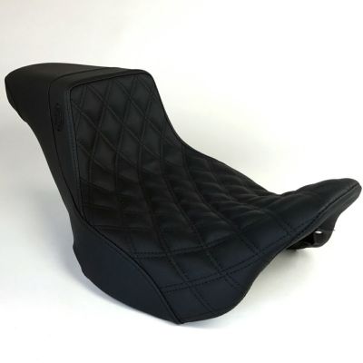 Lucky Daves バガーシート ダブルダイアモンド ブラックステッチ