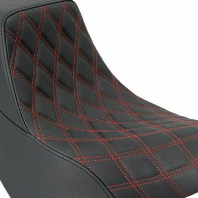Lucky Daves バガーシート ダブルダイアモンド レッドステッチ