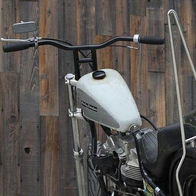 【SALE】Biltwell タイソンハンドルバー 10インチ ディンプル付 ブラック