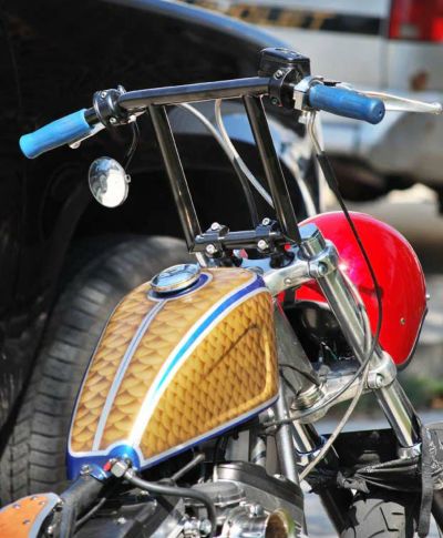 Biltwell(ビルトウェル) ウィンドウハンドルバー ディンプル付 ブラック