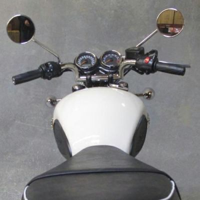 【SALE】Biltwell マスタッシュハンドルバー ディンプル付 クローム