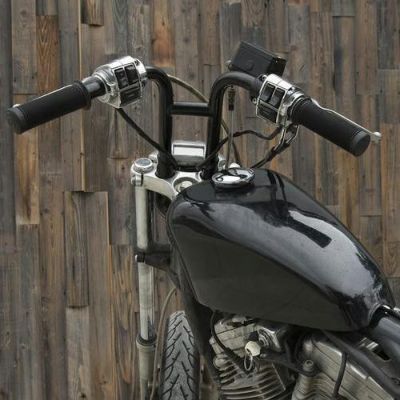 【SALE】Biltwell REハンドルバー ディンプル付 ブラック