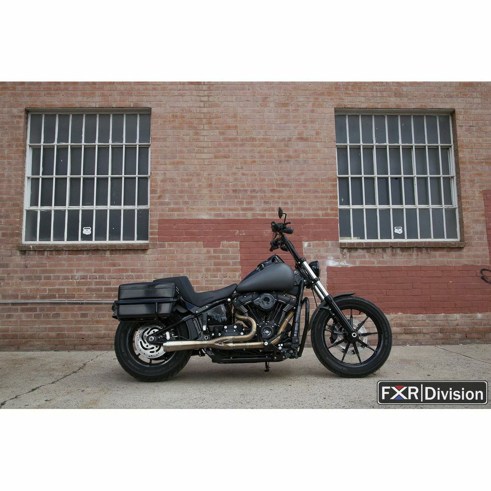 FXRディビジョン ダイレクトマウント・バッグレールシステム M8ソフテイル ブラックラッチ-04