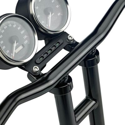 Biltwell(ビルトウェル) アングル付スピードメータークランプ ハーレー ブラック