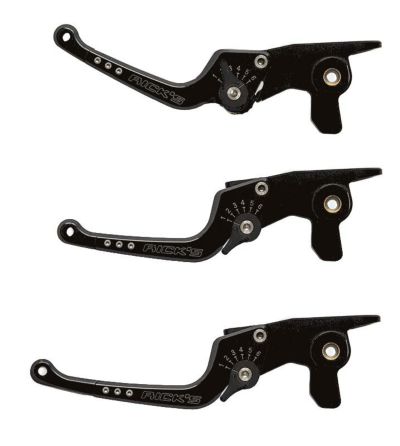 Ricks Motorcycles グッドガイズ・アジャスタブルレバーキット スポーツスター ブラック