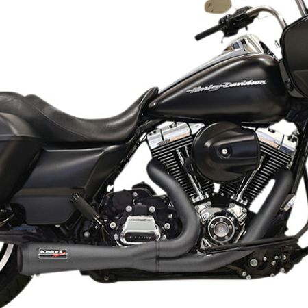 Bassani ロードレイジ ステンレス2in1ショートフルエキゾーストマフラー ブラック-01