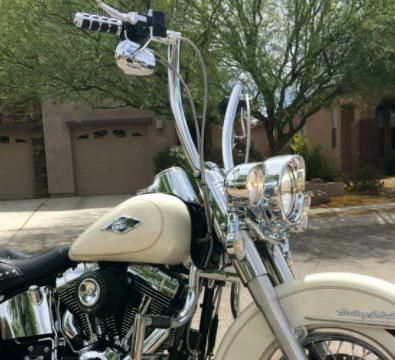 カルリーニデザイン メナース・エイプハンドルバー 1.25インチ 18インチ クローム