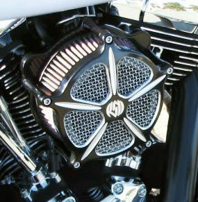 【セール】RSD (Roland Sands Desiign) スピード5 エアクリーナー コントラストカット スポーツスター