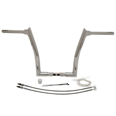 Fat Baggers 1.5インチ・ポインテッドトップ ハンドルバー ケーブル付キット 14インチ クローム