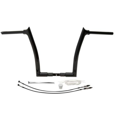 Fat Baggers 1.5インチ・ポインテッドトップ ハンドルバー ケーブル付キット 14インチ ブラック