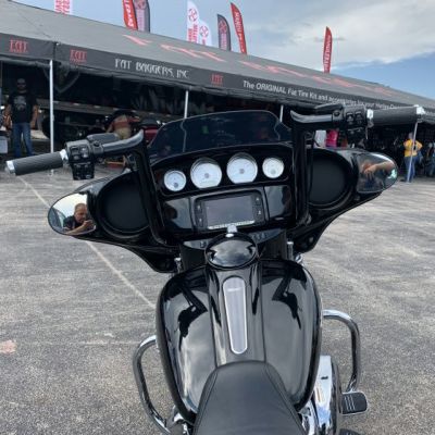 Fat Baggers 1.5インチ・ポインテッドトップ ハンドルバー 14インチ ブラック