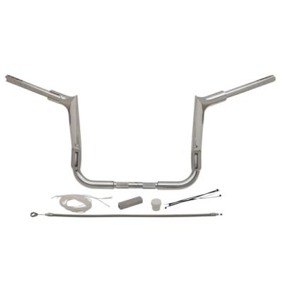 Fat Baggers 1.5インチ・ポインテッドトップ ハンドルバー ケーブル付キット 12インチ クローム