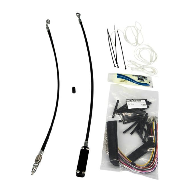 Fat Baggers 1.5インチ・ポインテッドトップ ハンドルバー ケーブル付キット 16インチ ブラック-04