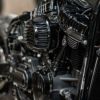 Rough Crafts フィンデザイン・ラウンドエアクリーナー ツインカム・電子制御スロットル用 ブラック-05