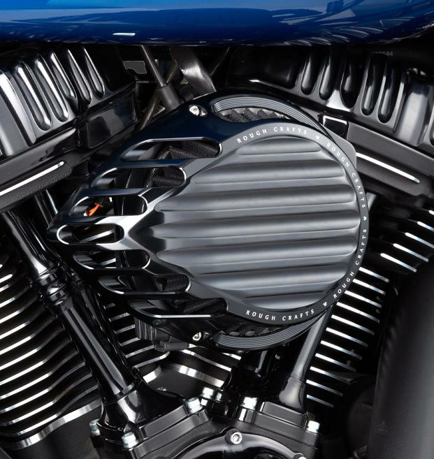 SALE】Rough Crafts フィンデザイン・エアクリーナー M8用 ブラック 