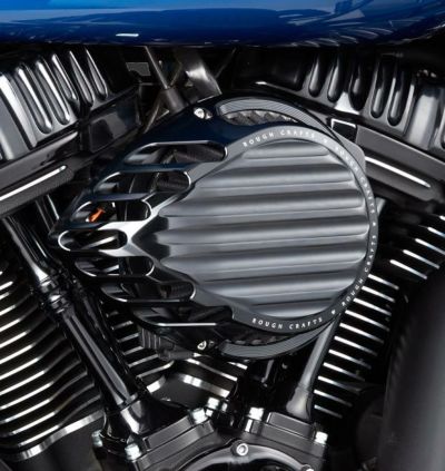 【SALE】Rough Crafts フィンデザイン・エアクリーナー M8用 ブラック
