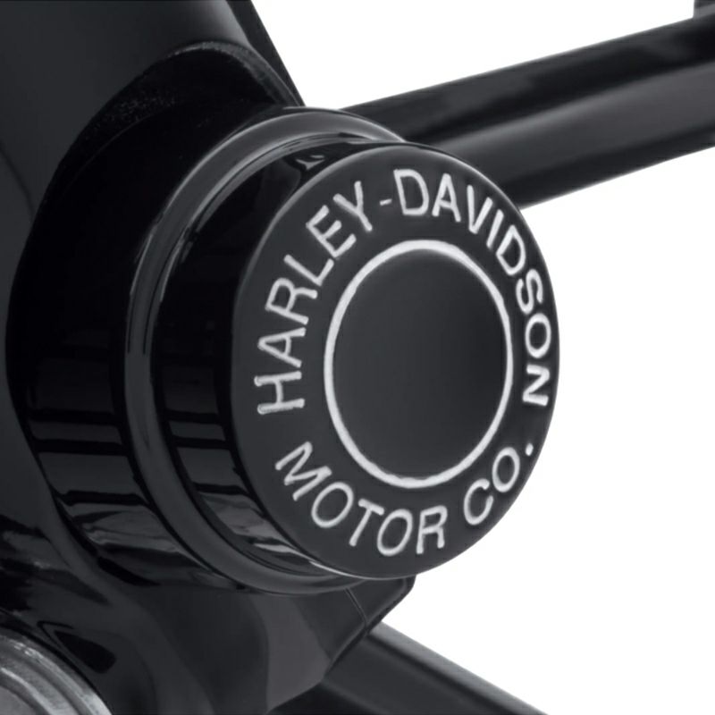 HD MOTOR CO.ロゴ・フロントアクスルナットカバーキット ブラック ハーレーパーツ専門店 hdparts.jp