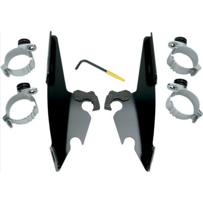 メンフィスシェード FAT/SLIM、BATWING用 デタッチャブルマウントキット ブラック　FXD/B/C/L、FXCW/C、FXBB