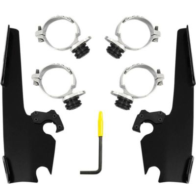 メンフィスシェード FAT/SLIM用 デタッチャブルマウントキット ブラック　2014～2017 FXDL、2018～ FXLR