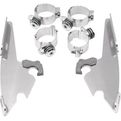 メンフィスシェード FAT/SLIM、BATWING用 デタッチャブルマウントキット ポリッシュ　FXD/B/C/L、FXCW/C、FXBB