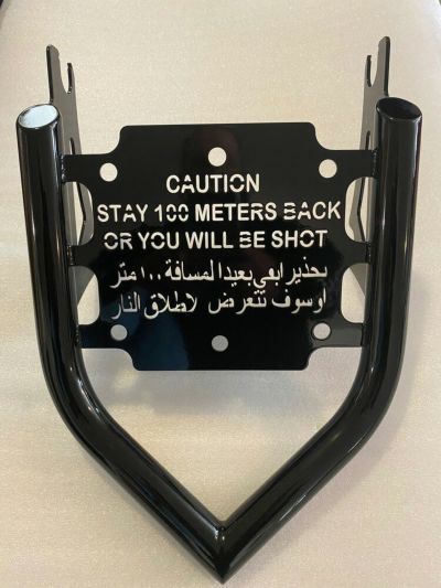 Siouxside Choppers デタッチャブルラゲッジラック CAUTION