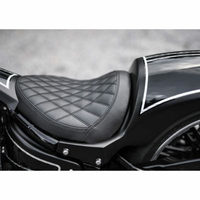 Killer Custom ショートオーバル　リアフェンダー用ソロシート ダイヤステッチ FXSB, FXCW