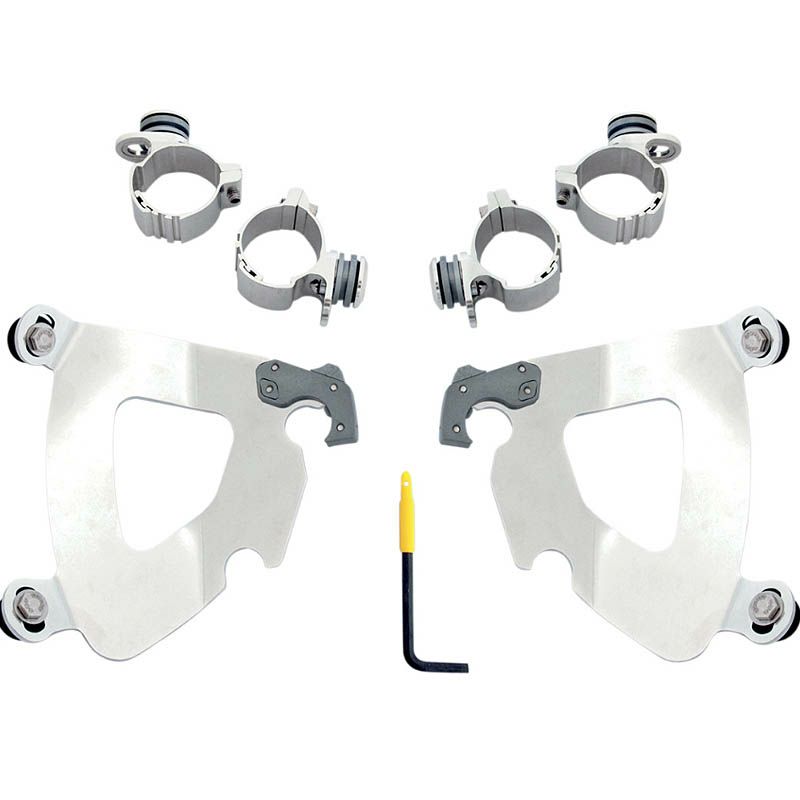 メンフィスシェード ガントレットフェアリング用 マウントキット　ポリッシュ　2011～2015 XL1200X-01