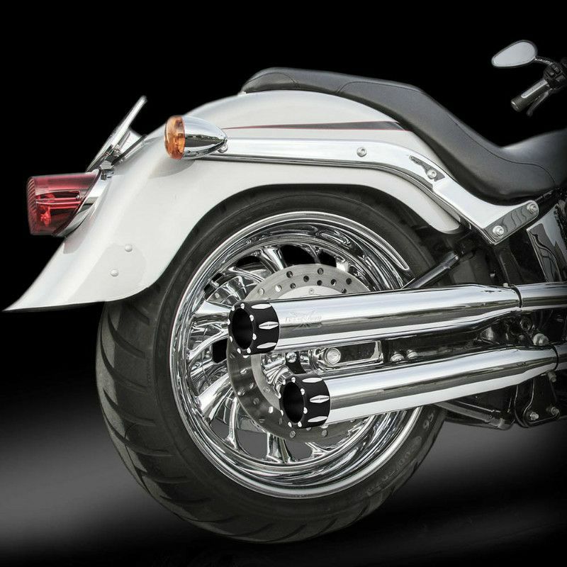 RCX Rival 3インチ スリップオンマフラー　クローム/ブラック-01