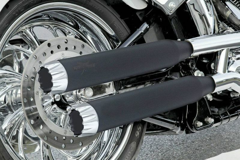 RCX Excalibur 3インチ スリップオンマフラー　ブラック/クローム-01