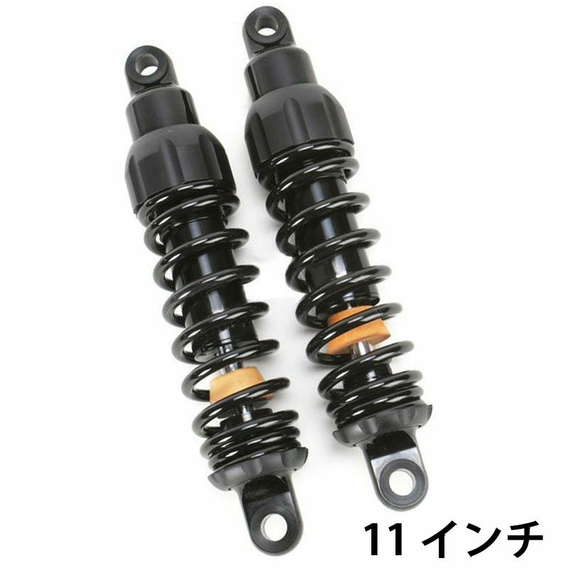 プログレッシブ ヘビーデューティー・444シリーズ スポーツスター ブラック 11インチ-01