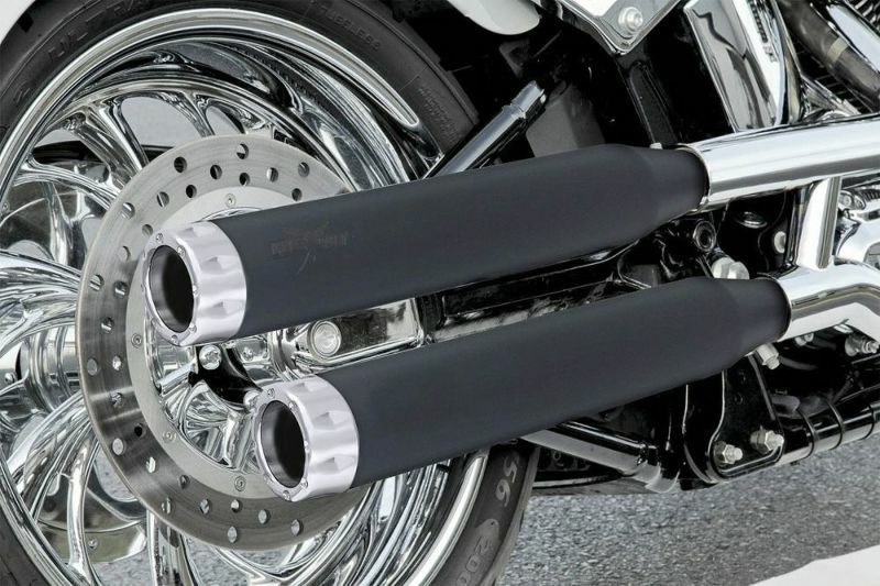 RCX Rival 3インチ スリップオンマフラー　ブラック/クローム-01